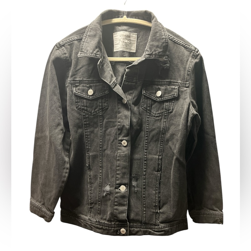 Kids Charcoal Denim Jacket